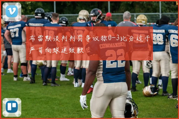 布雷默谈判判罚争议称0-3比分过于严苛向球迷致歉